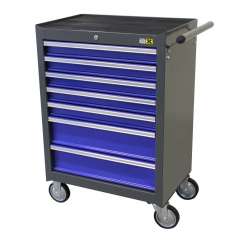 Gereedschapswagen 7 laden (blauw/zwart)