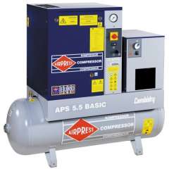 AIRPRESS 400V schroefcompressor combi dry APS 5.5 basic