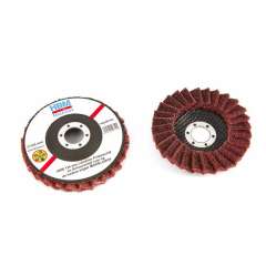 HBM 115 mm lamellen polijst en schuurschijf MIDDELGROF