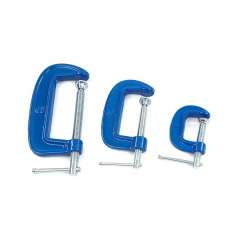 HBM 3-delige c-klemmen set 25 - 50 - 75 mm