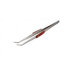 HBM 205 mm pincet met gebogen bek en hittebestendige handvatten