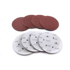 HBM 125 mm K80 gerperforeerde klittenband schuurschijven (10 stuks)