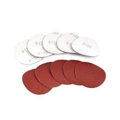HBM 10-delige set 75 mm Velcro schuurschijfjes, schuurpads K60