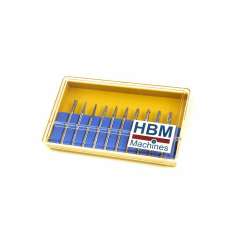 HBM 10-delige HM frezenset met 3 mm opname