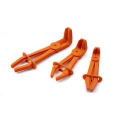 HBM 3-delige haakse flexibele slangklem, klemmen set