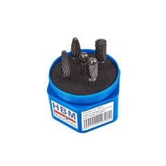 HBM 5-delige volhardmetalen frezenset voor NON-FERRO