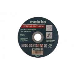 METABO 125 x 1 mm doorslijpschijf voor RVS - SPECIAL Edition II