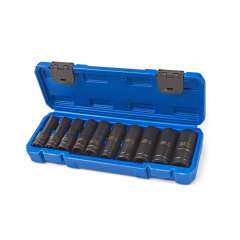 HBM 10-delige diepe 1/2" METRISCHE zeskant - krachtdoppen set