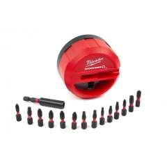 MILWAUKEE 4932430904 Shockwave Puck set 15-delige impact duty bitset in cassette