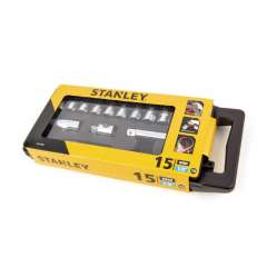 STANLEY 15-delige 1/2" dopsleutelset, doppenset met multilock doppen in koffer