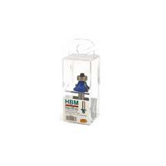 HBM PROFI HM Kwartrondprofielfrees R6,35 x 25,4 mm met geleidelager