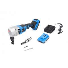 HBM knabbelschaar accu 18 Volt 2.0AH compleet met 2 koppen voor binnen en buiten