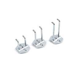 HBM 50 x 6 mm dubbele haak voor gereedschapswand