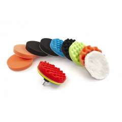 HBM 180 mm 12-delige polijstset met M14 en 6 mm opname