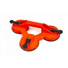 HBM glasdrager / zuignap met 3 koppen 130kg