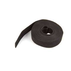 SILVERLINE ZWARTE klittenband Band 25 mm x 5 meter