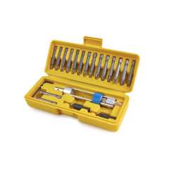 HBM 20-delige swap Drill Bit set. omkeerbare bithouder met verzinkfrees