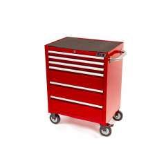 HBM 6 laden DeLUXE gereedschapswagen ROOD