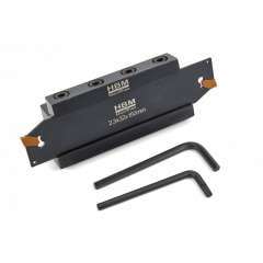 HBM 25 mm afsteekhouder met 3mm HM wisselplaat