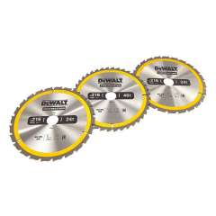 DEWALT DT1962-QZ 3-delige cirkelzaagbladen set 216x30mm 2x24-tands 1x40-tands