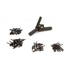 HBM popnageltang met 40 kunststof popnagels