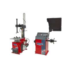 WEBER PROFI bandendemonteermachine met hulparm en banden balanceermachine set