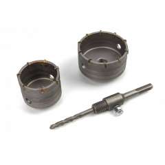 HBM 3-delige gatzagenset. dozenborenset 60 - 80mm met SDS-opname