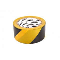 SILVERLINE 50 mm x 33 meter ZWART GEEL veiligheidstape