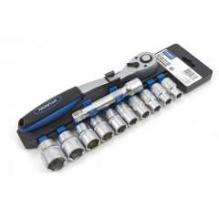 HYUNDAI 12-delige 3/8" dopsleutel set CrV kunststof houder