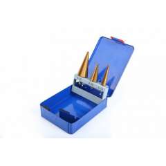 HBM 3-delige HSS - TIN gecoate trapgatborenset / stappenborenset
