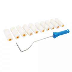 SILVERLINE mini verfbeugel met 10 rollers 100 mm