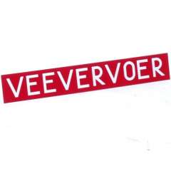 Bord "Veevervoer"