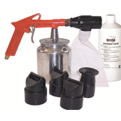RODAC zandstraalpistool + straalzand 700 gr ra188+ 4 nozzles RO-RC188NSET
