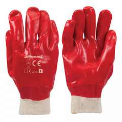 SILVERLINE Rode PVC handschoenen