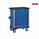 FORCE 258-delige gereedschapswagen 10218-258-blauw