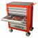 Gereedschapswagen 293 delig rood