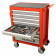 Gereedschapswagen 293 delig rood