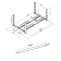 Vier koloms hefbrug 5000kg 5,7m flat 3m doorrijbreedte Cascos