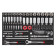SONIC doppenset 1/4"+ 3/8" + 1/2" metrisch 93-delig SFS (309302) 