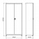 Metalen gereedschapskast 2 deurs incl. 4 planken