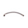 Flexibele metalen slang met bocht 50 cm lang