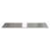 RVS werkblad 1361 x 463 x 38mm