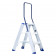 Aluminium dubbele trap 3 treden