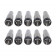 Gasmondstuk MIG lastoorts MLT24 10 stuks