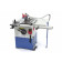 HBM 2200 Watt PROFI cirkelzaagtafel met roltafel
