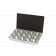 HBM 15-delige 53 mm aluminium opbergdoosjes assortiment in opbergkist