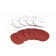 HBM 10-delige set 75 mm Velcro schuurschijfjes. schuurpads K80