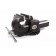 Black steel 150 mm PROFI stalen bankschroef met pijpklem