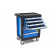 HBM 154-delige gevulde gereedschapwagen BLAUW