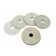 HBM 125 mm 6-delige diamant polijstschijvenset met M14 opnamepad